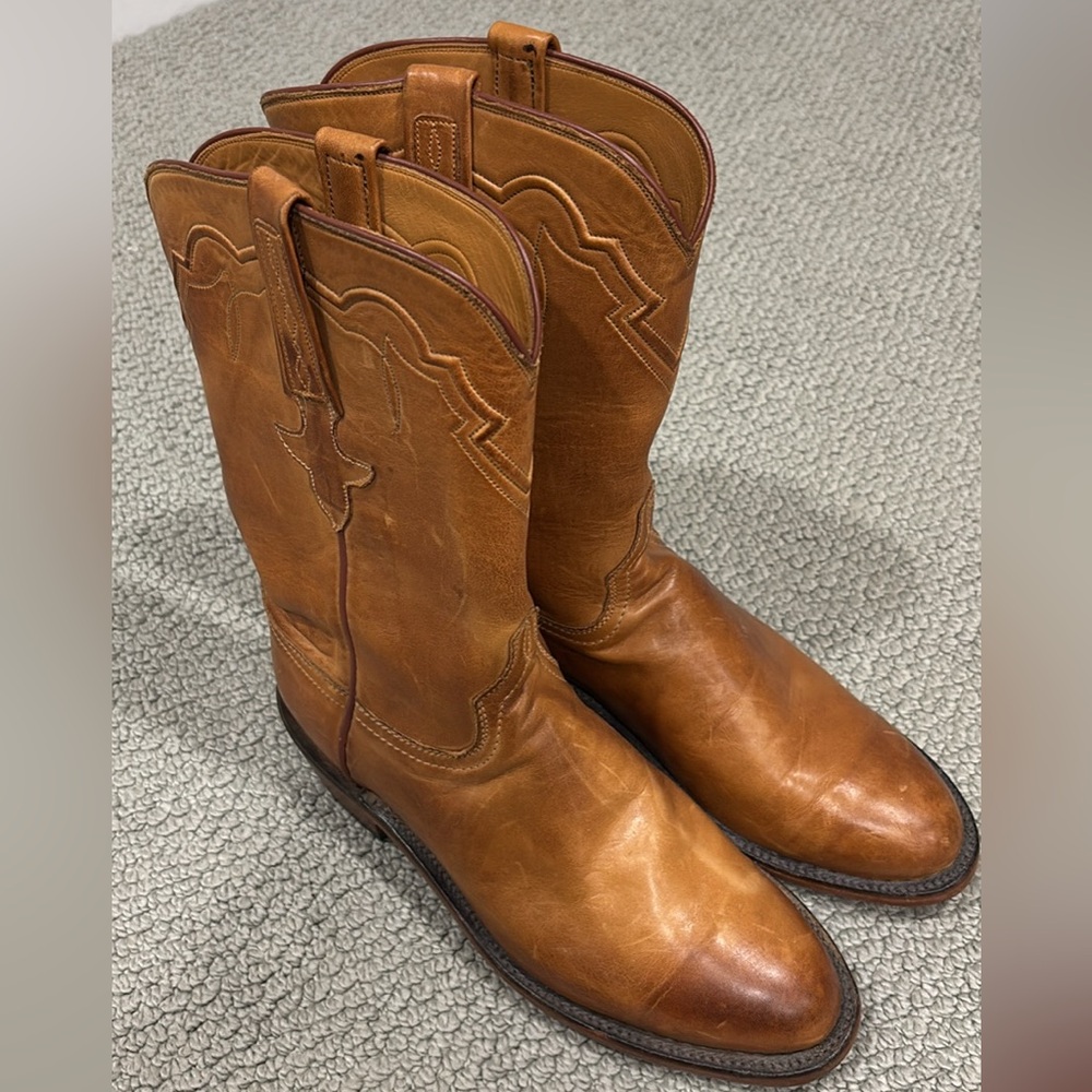 Womens Brown Leather Western Boots